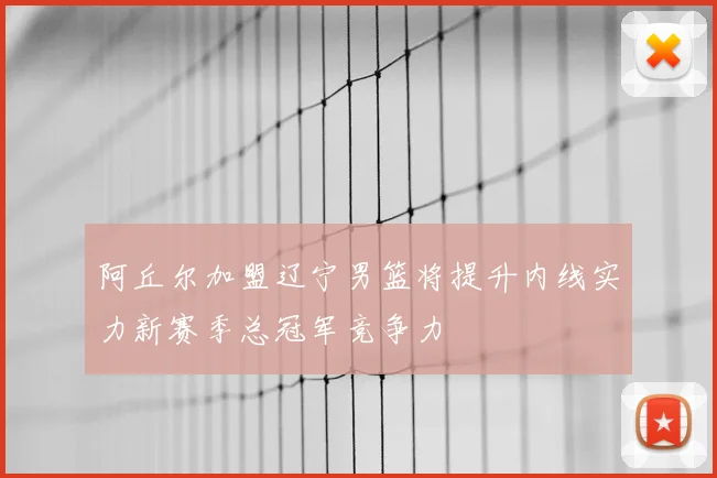 阿丘尔加盟辽宁男篮将提升内线实力新赛季总冠军竞争力